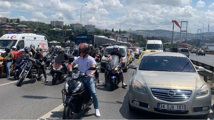 İstanbul’da köprü girişinde kaza: Trafik yoğunlaştı…