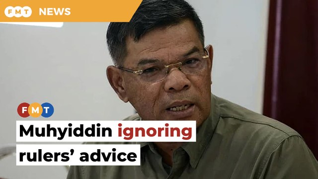 Muhyiddin ignoring Malay rulers’ advice on ‘Allah’ issue, says minister