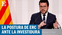 Aragonès: “Si Sánchez quiere la investidura, que se mueva”