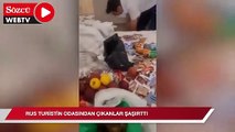 Antalya’da Rus turistin odasından çıkanlar şaşırttı