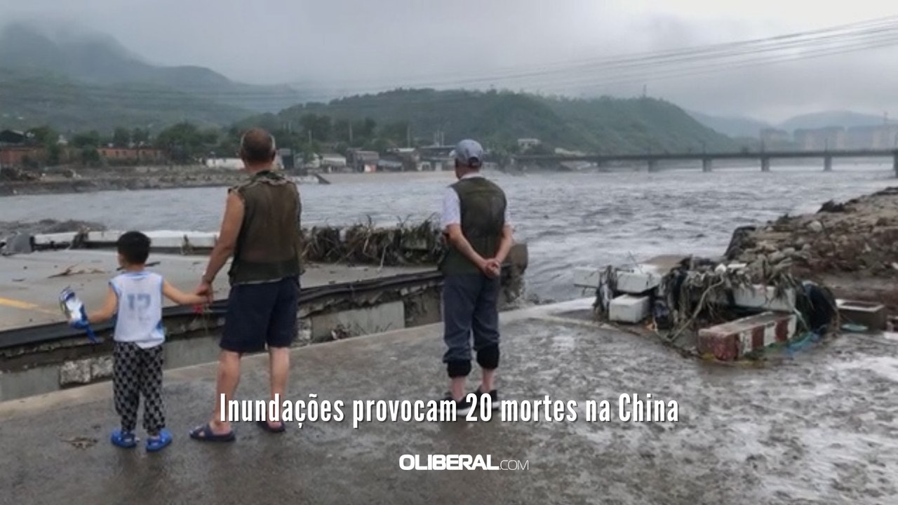 Inundações provocam 20 mortes na China