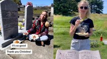 This Woman Has Been Making Recipes Left on GRAVESTONES