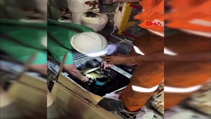 Opération illégale de carburant maritime au port d'Ambarlı