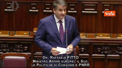 Pnrr, Fitto: "No polemiche, ma dibattito rischia di portarci fuori strada"