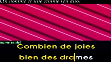 UN HOMME ET UNE FEMME — Nicole Croisille