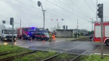 Wypadek w Gdańsku. Zderzenie samochodu z tramwajem