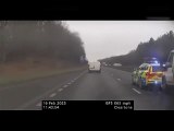Police officer 'could have been killed' during high speed chase with disqualified driver. Northumbria Police video.