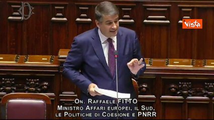 Fitto sul Pnrr: "Entro 2023 avremo i 35 mld di terza e quarta rata"
