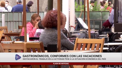 GASTRONÓMICOS, CONFORMES CON LAS VACACIONES