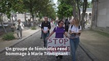 20 ans de la mort de Marie Trintignant: à Paris, des féministes lui rendent hommage
