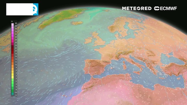 Aria più fresca dal Nord Europa sul Mediterraneo