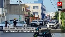 Cae comando de falsos policías mientras atracaban a un automovilista en Hidalgo