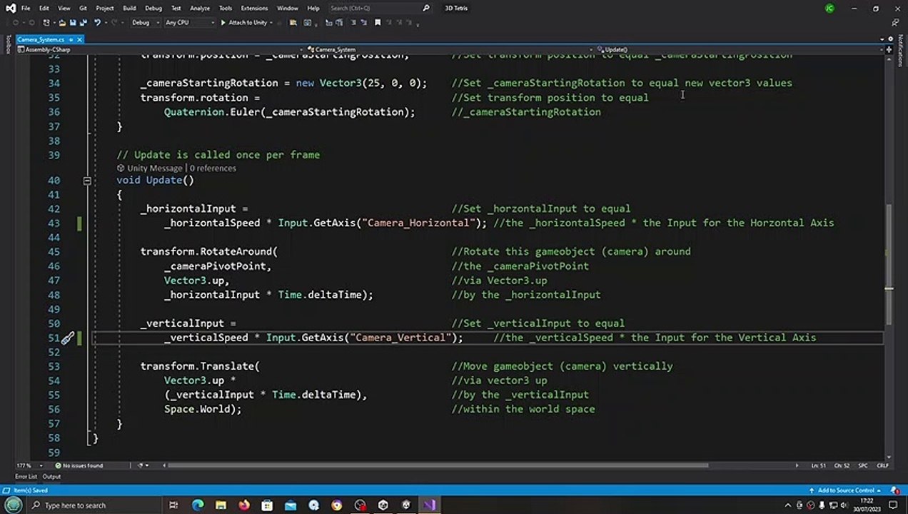 Unity 3D Tetris Clone #9 Input Setup