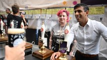 Rishi Sunak heckled by publican on visit to promote alcohol duty shake-up