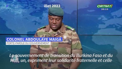 Le Burkina et le Mali solidaires du Niger face à la menace d'intervention militaire