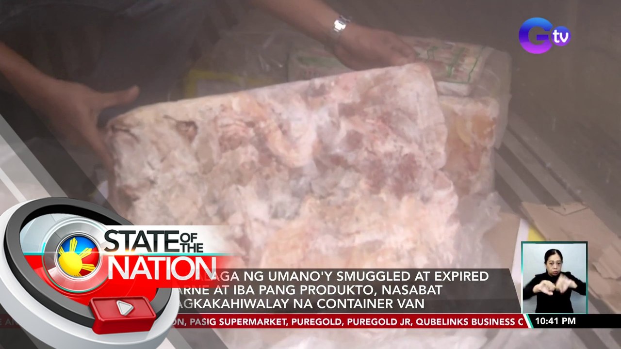 P30-M halaga ng umano'y smuggled at expired na karne at iba pang produkto, nasabat sa magkakahiwalay na container van | SONA