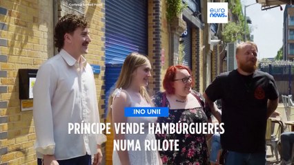 Príncipe William vende hambúrgueres numa rulote