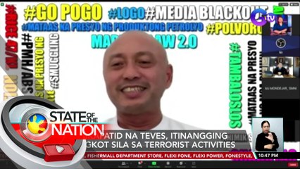 Suspended Rep. Arnie Teves, Ex-Gov. Pryde Henry Teves at 11 iba pa, binansagang terorista ng Anti-Terrorism Council | SONA