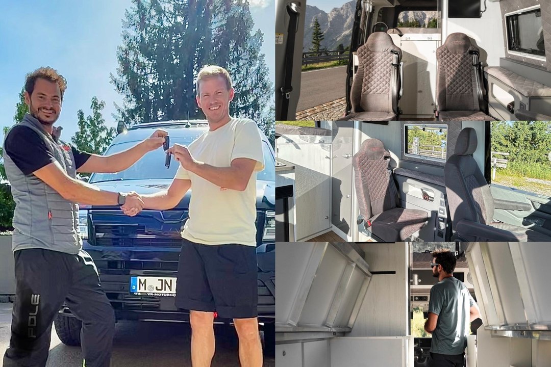 A bord du van personnalisé de Julian Nagelsmann