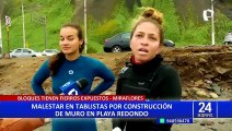 Playa Redondo: municipio de Miraflores pide a restaurante retirar bloques de cemento