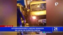 Los Olivos: extorsionadores hacen explotar granda en local