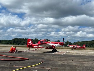 Ravitaillement au pélicandrome de Mont-de-Marsan