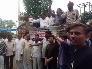 ब्रॉडगेज संघर्ष समिति ने बैलगाड़ी यात्रा निकाली