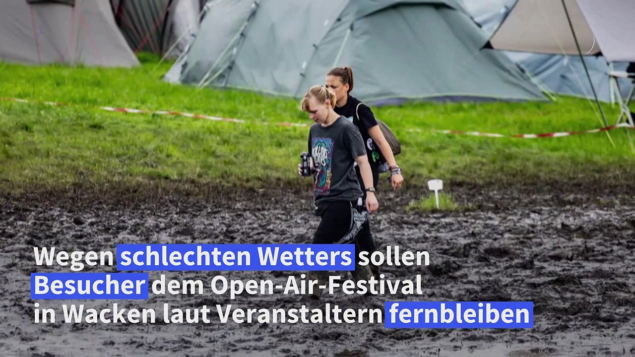 Schlamm in Wacken: Metal-Fans sollen Festival fernbleiben