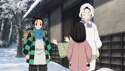 1-5 tanjiro les dice a sus hermanos que les llevara dulces