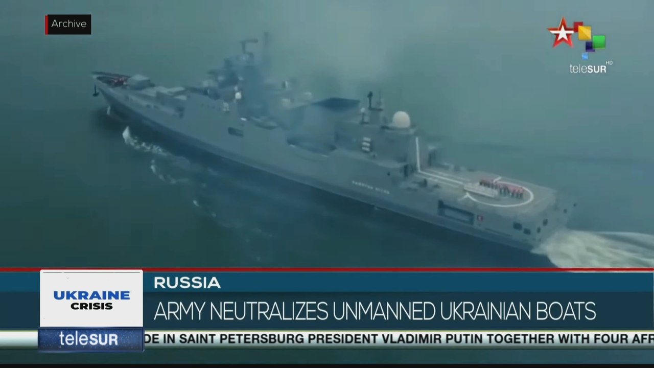 Russia: Army neutralizes unmanned Ukrainian boats