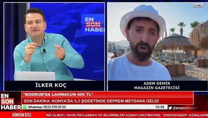 Bodrum'da lahmacun 600 lira