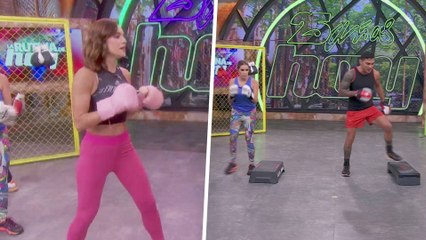 Ponte en forma con la rutina de Cardio Box con bancos de HOY