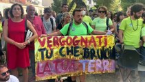 Gli incendi a Palermo, scatta la protesta: «Istituzioni e magistratura ci diano risposte»