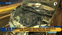 Chorrillos: incendian vehículo de familia y pierden su única herramienta de trabajo