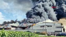 İnegöl'de Organize Sanayi Bölgesinde Yangın Çıktı