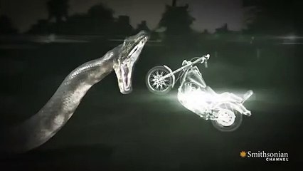 Titanoboa Monster Snake - Could Titanoboa Swallow a Motorcycle