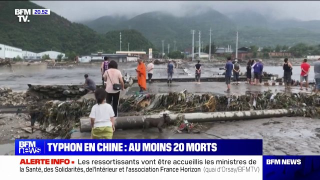 Typhon en Chine: au moins 20 morts et 19 personnes portées disparues