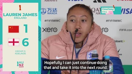 I'm just feeling myself and enjoying my football - James