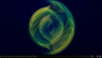 Animation Of Black Hole Merger Emitting Gravitational Waves