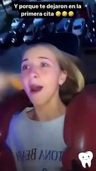 En plena cita, hombre pierde un diente en juego mecánico