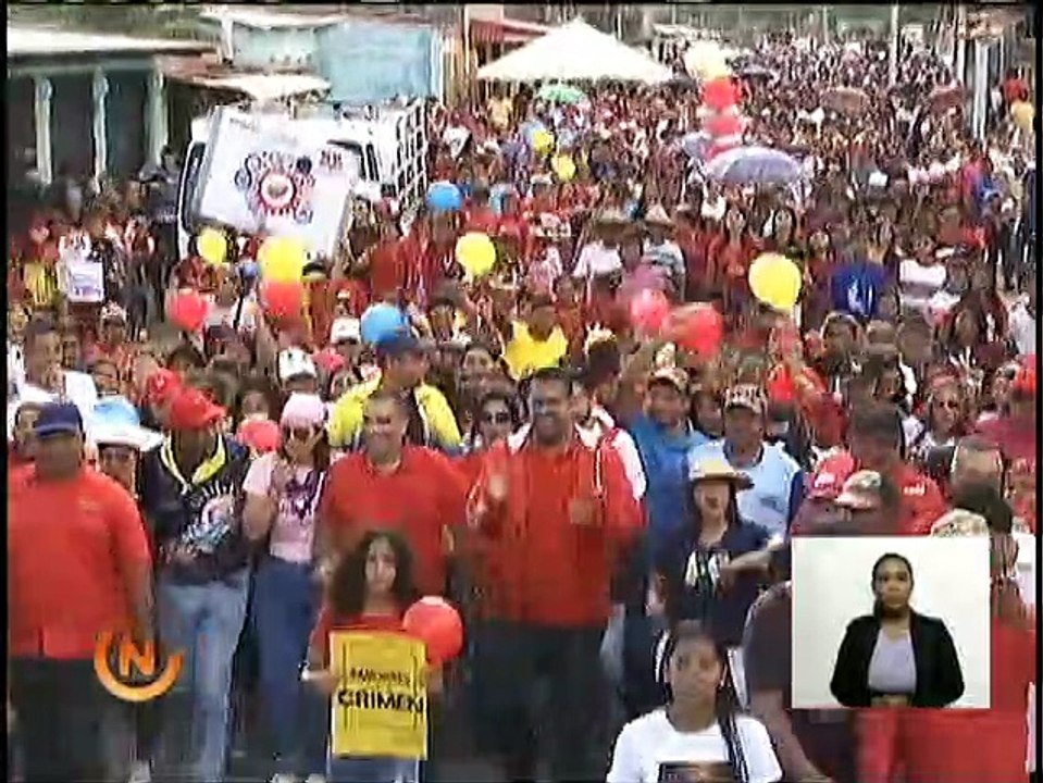 Monagas | Pueblo marcha en defensa de la patria y en rechazo a las acciones imperiales