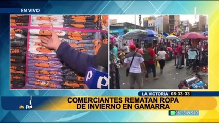 ¡Atención! Comerciantes de Gamarra están rematando ropa de invierno