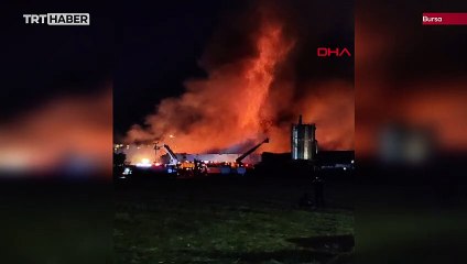 Bursa sanayi bölgesinde yangın: Alevler 10 fabrikaya sıçradı