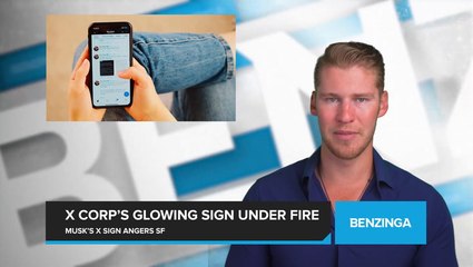 Musk's X Sign Angers SF