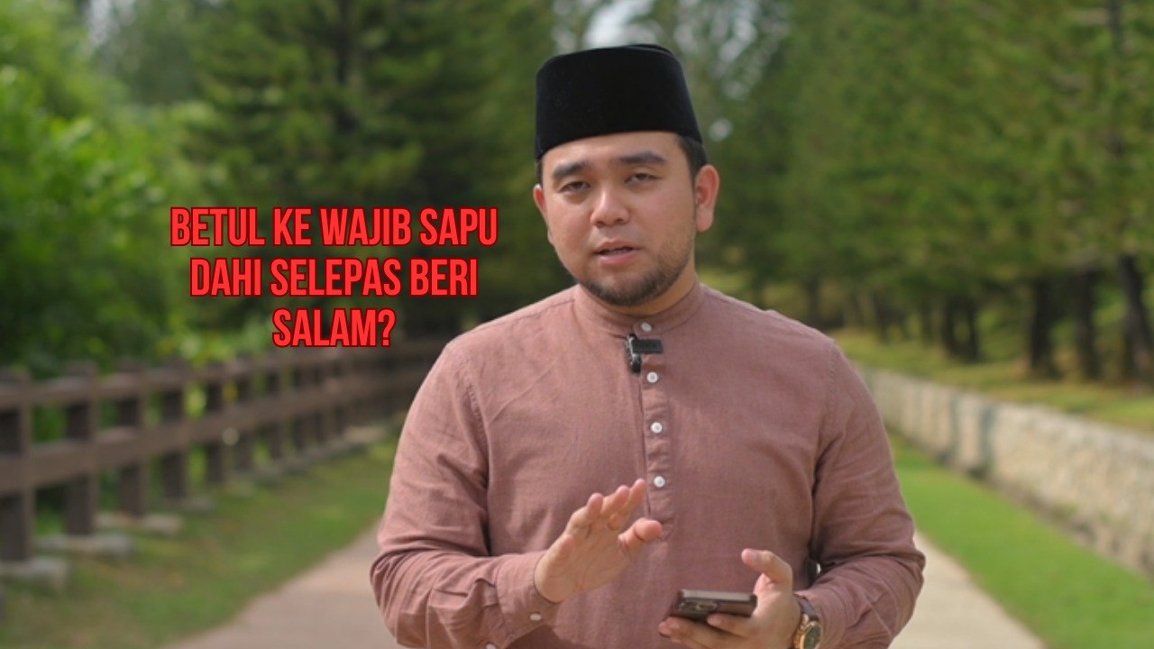 Betul ke wajib sapu dahi selepas beri salam?