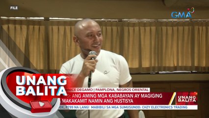 Mayor Degamo: Ang aming mga kaababayan ay magiging hopeful na nakakamit namin ang hustisya | UB