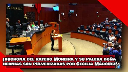 ¡VEAN! ¡buchona del corrupto Moreira y su palera doña hernias son pulverizadas por Cecilia Márquez!