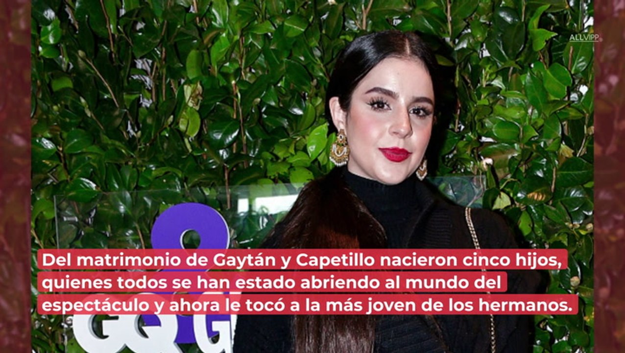 Hija de Eduardo Capetillo y Biby Gaytán sigue los pasos de sus padres y debuta como actriz