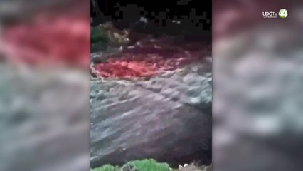 Por cuarta ocasión en el trienio, brota sangre de las alcantarillas en Tonalá