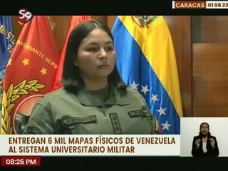 Instituto Geográfico entrega 6 mil mapas físicos de Venezuela al sistema universitario militar